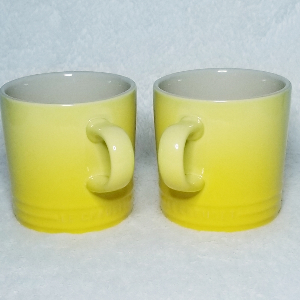 Le Creuset Yellow Mug Set of 2